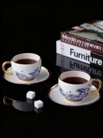 Pearls d Orient - 4-piece Coffee Cup and Saucer Set