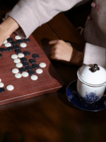 Pearls d Orient four-piece lid cup - Platinum