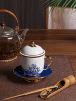 Pearls d Orient four-piece lid cup - Gold