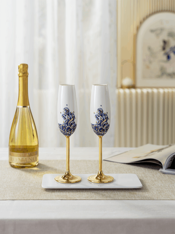 Pearls d Orient Champagne Glass