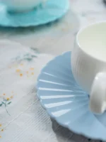 Moonlight 2-Piece Coffee Cup and Saucer Set (180ml - Dark Gray)