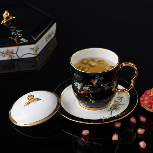 Pomeland Black 3-Piece Lid Cup (240ml)