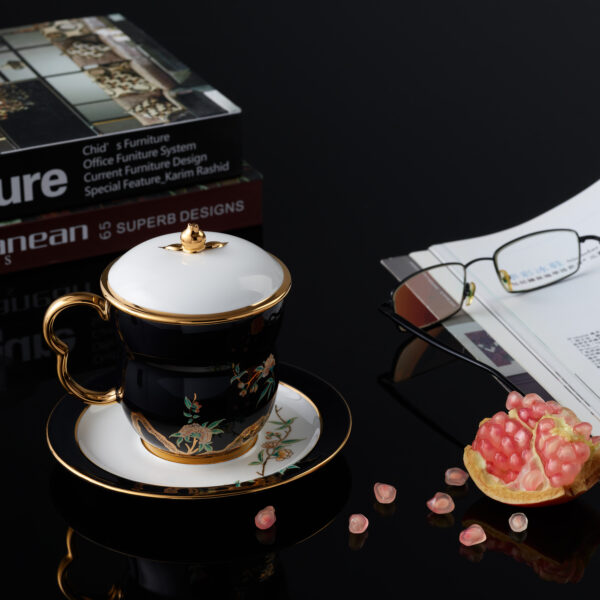 Pomeland Black 3-Piece Lid Cup (240ml)