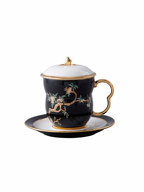 Pomeland Black 3-Piece Lid Cup (240ml)