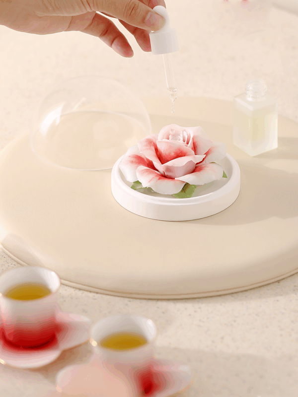 Natural Red Rose – Hand Pressed Flower Diffuser