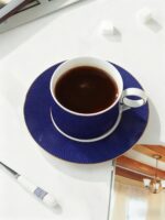 The Blue Danube 3-piece coffee cup and saucer set