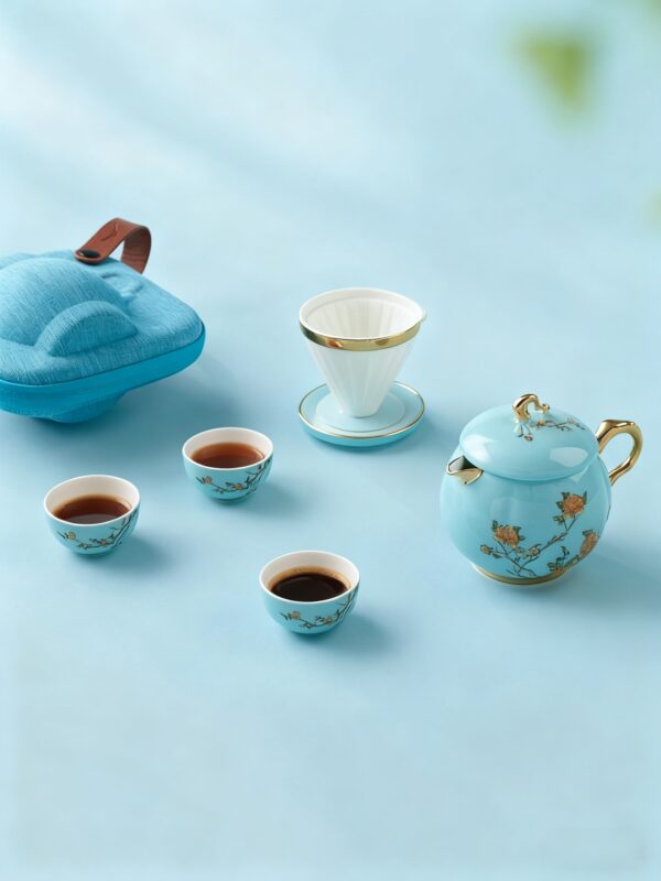 Lady Turquioa 7-piece Travel Cup-pot Set (300ml)